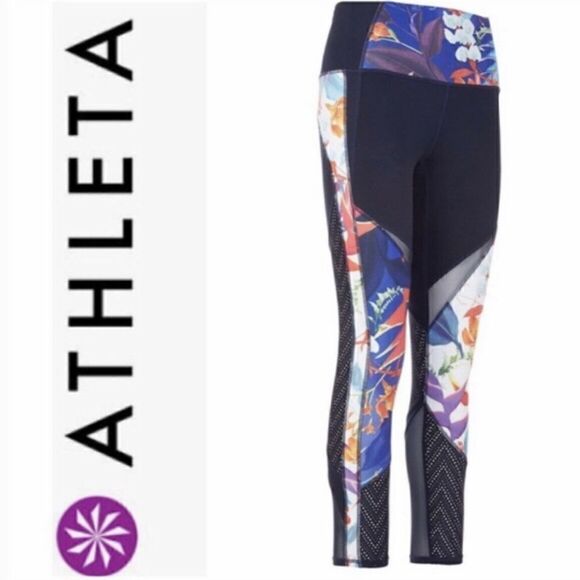 Womens Athleta Tropical Leggings  - Picture 1 of 5